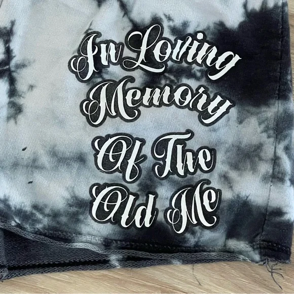 Beautiful Disaster Women's Black and White Pajama Shorts - Picture 3 of 6